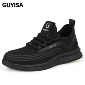 SINOSENSE black steel shoes wear resistance with soft rubber outsole GUYISA in China factory