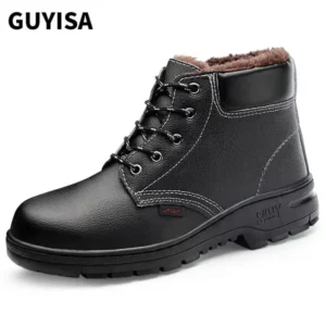 SINOSENSE labor  safety shoes cowhide upper thick lint for winter China PPE supplier