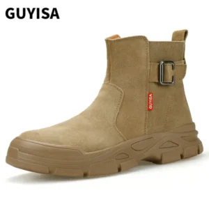 Welder safety boots Anti-scalding anti-velvet steel toe safety work boots  PPE Safety shoes china supplier