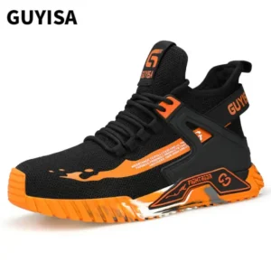 Men's safety shoes Non-slip rubber soled steel toe safety shoes China factory SINOSENSE