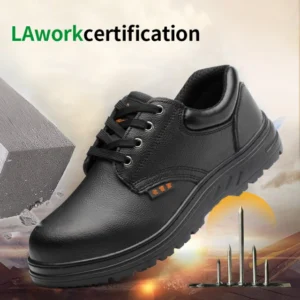 Non Slip Cowhide Leather Industrial Work Shoes Steel Plate Safety Shoes For Men Women safety shoes PPE China factory